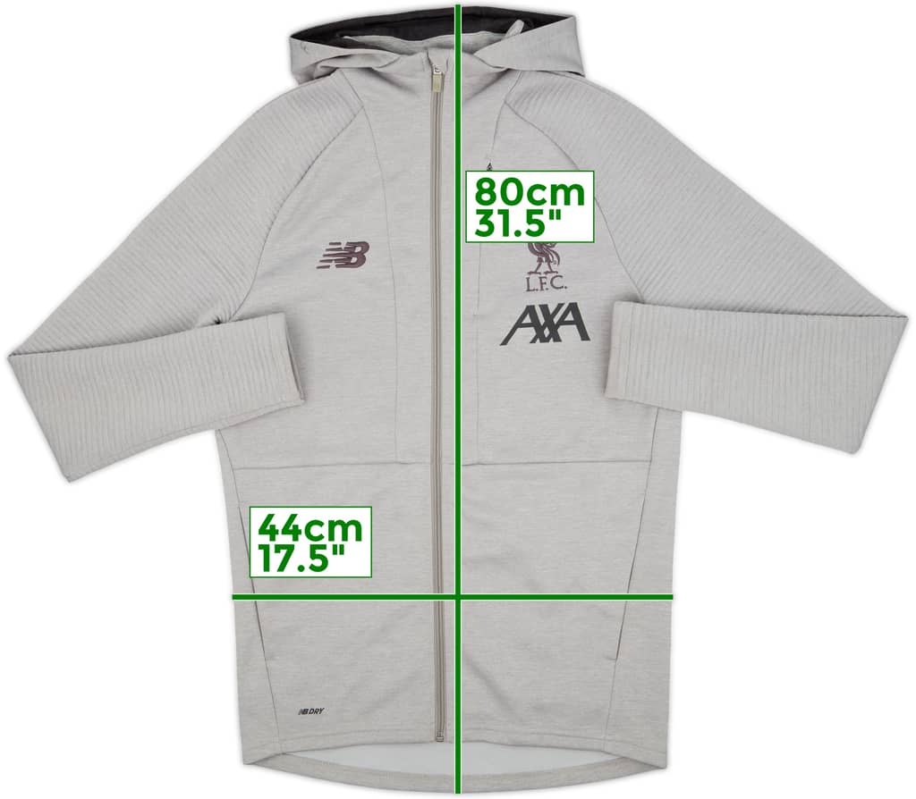 2019-20 Liverpool New Balance Hooded Track Jacket - 8/10 - (S)