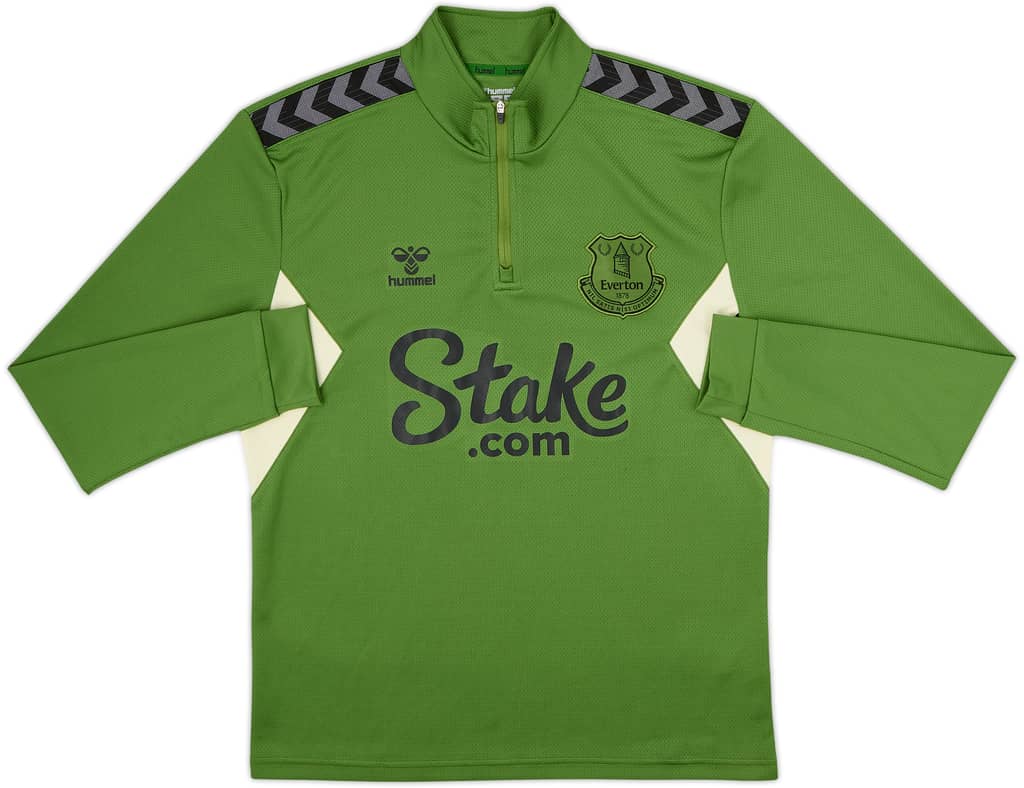 2023-24 Everton Hummel 1/4 Zip Drill Top - 8/10 - (M)