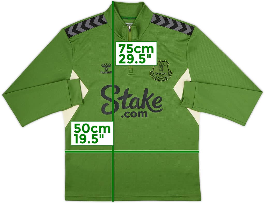 2023-24 Everton Hummel 1/4 Zip Drill Top - 8/10 - (M)