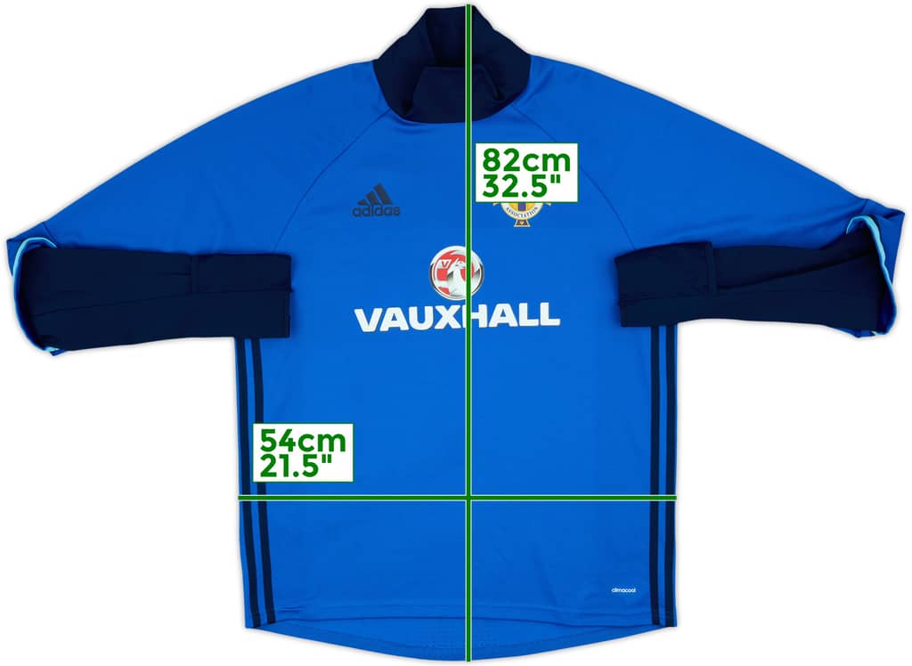 2016-17 Northern Ireland adidas Drill Top - 8/10 - (L)