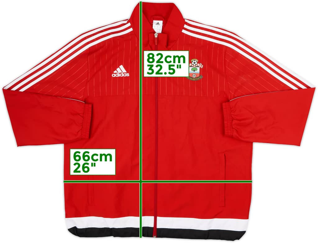 2015-16 Southampton adidas Track Jacket - 8/10 - (XL)