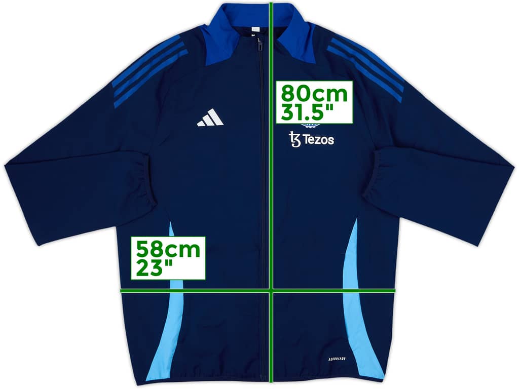 2023-24 Manchester United adidas Track Jacket - 8/10 - (L)