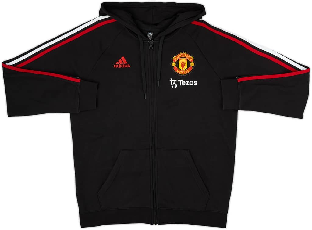 2022-23 Manchester United adidas Hooded Track Jacket - 8/10 - (M)