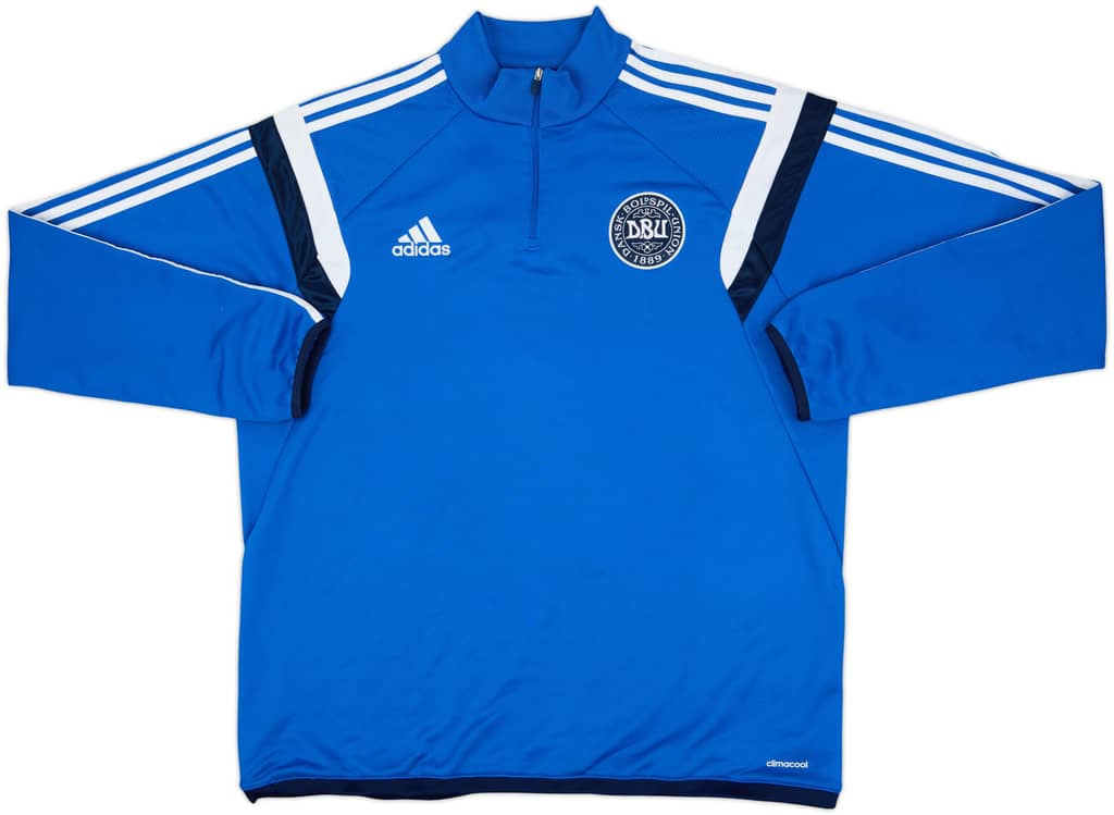 2013-14 Denmark adidas 1/4 Zip Drill Top - 9/10 - (XL)