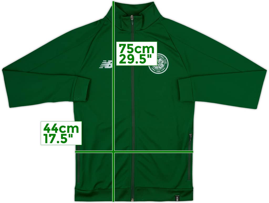 2018-19 Celtic New Balance Track Jacket - 7/10 - (S)