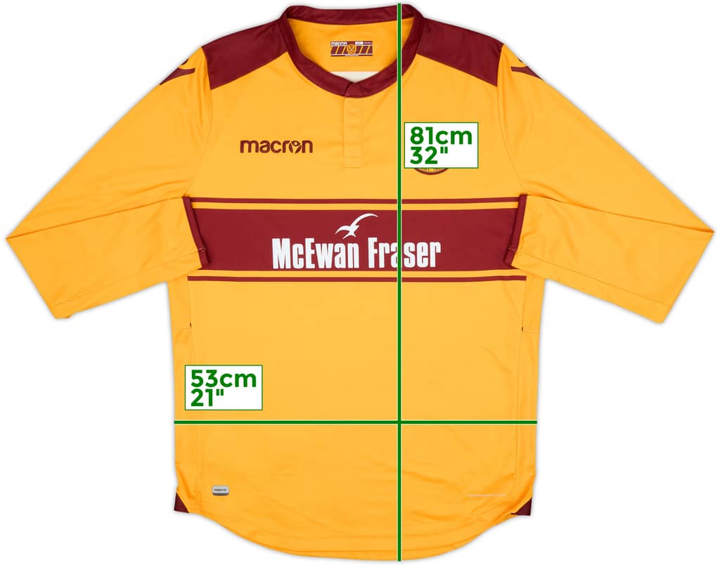 2017-18 Motherwell Home L/S Shirt - 9/10 - (XXL)