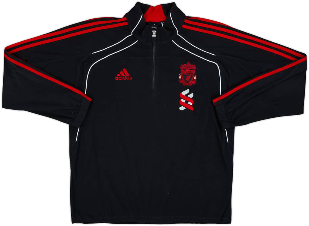 2010-11 Liverpool adidas 1/4 Zip Drill Top - 8/10 - (M/L)