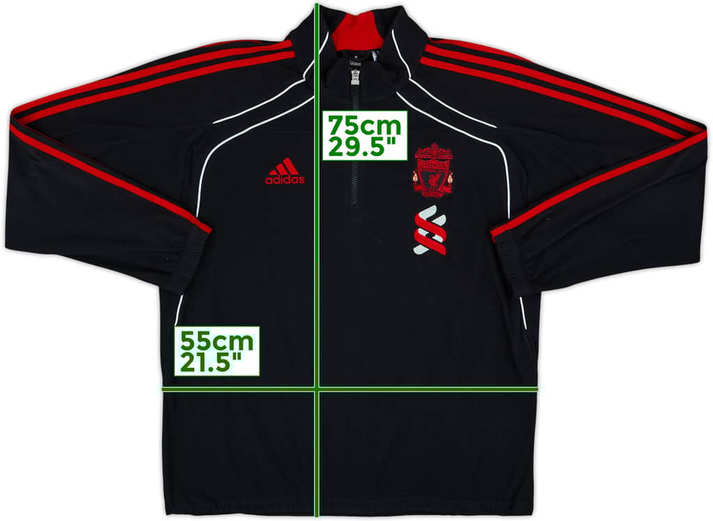2010-11 Liverpool adidas 1/4 Zip Drill Top - 8/10 - (M/L)