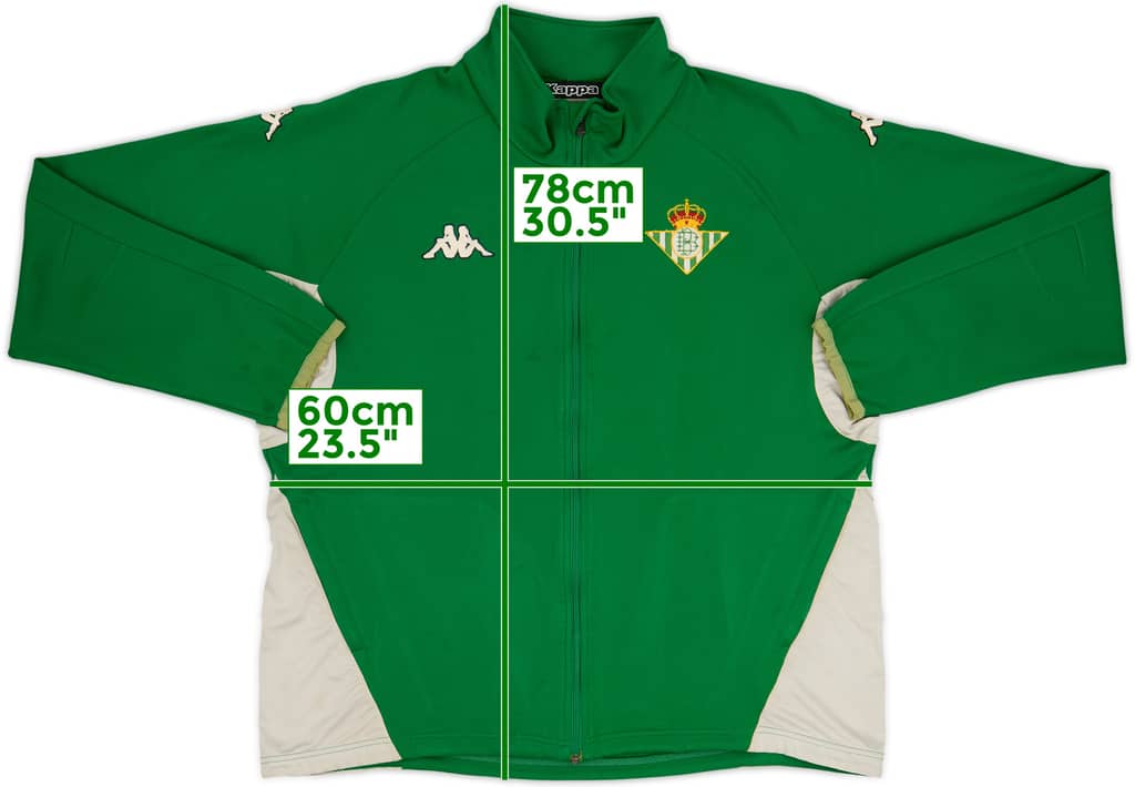 2005-06 Real Betis Kappa Track Jacket - 7/10 - (XXL)