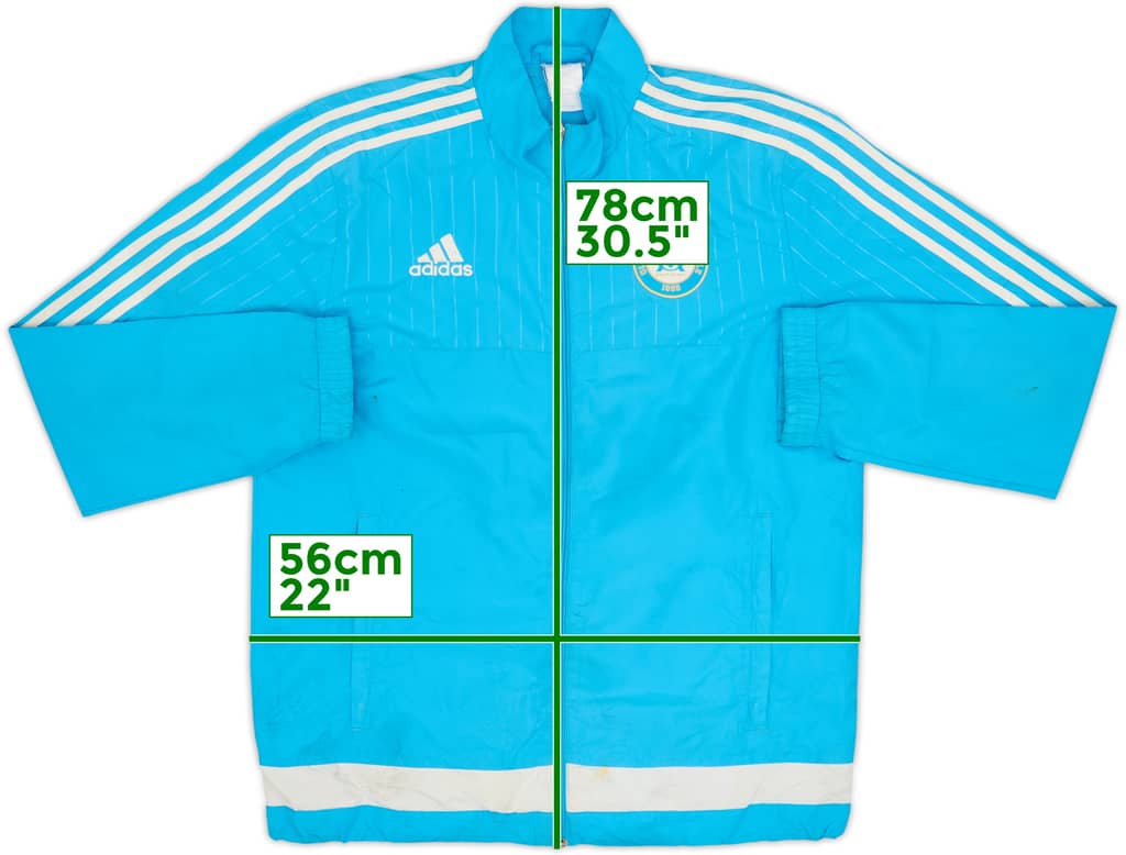 2015-16 Olympique Marseille adidas Track Jacket - 5/10 - (M)
