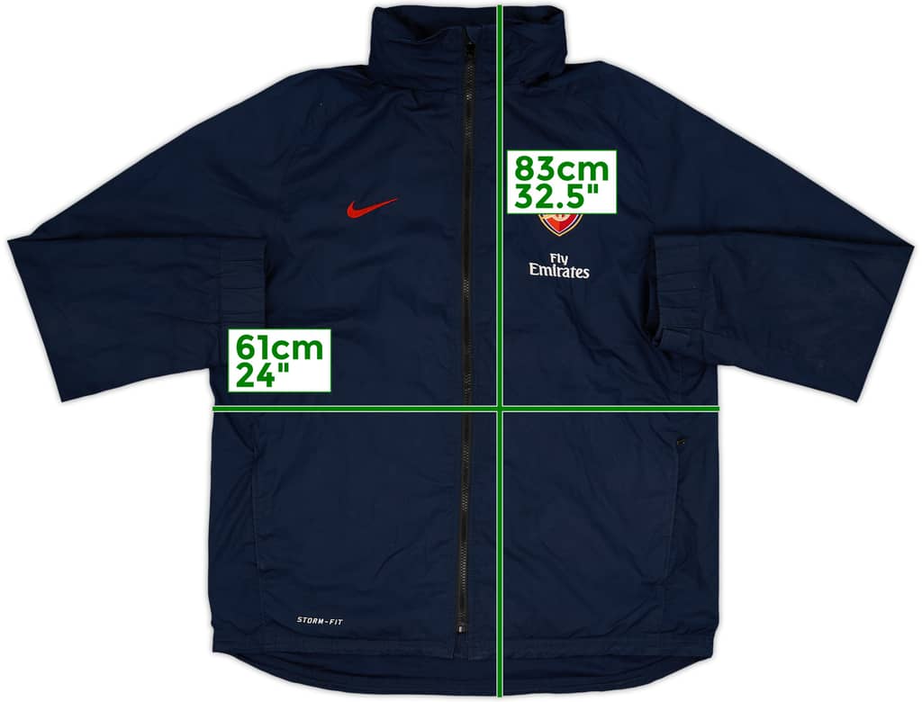 2011-12 Arsenal Nike Hooded Rain Jacket - 6/10 - (XL)