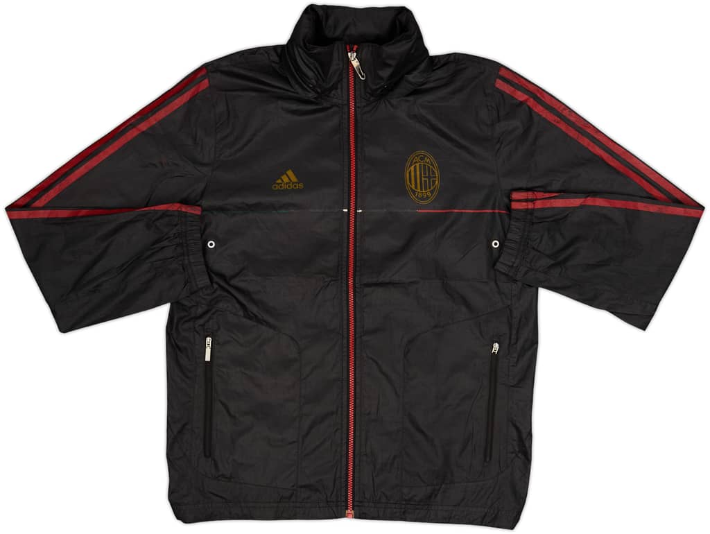 2011-12 AC Milan adidas Hooded Rain Jacket - 5/10 - (M)