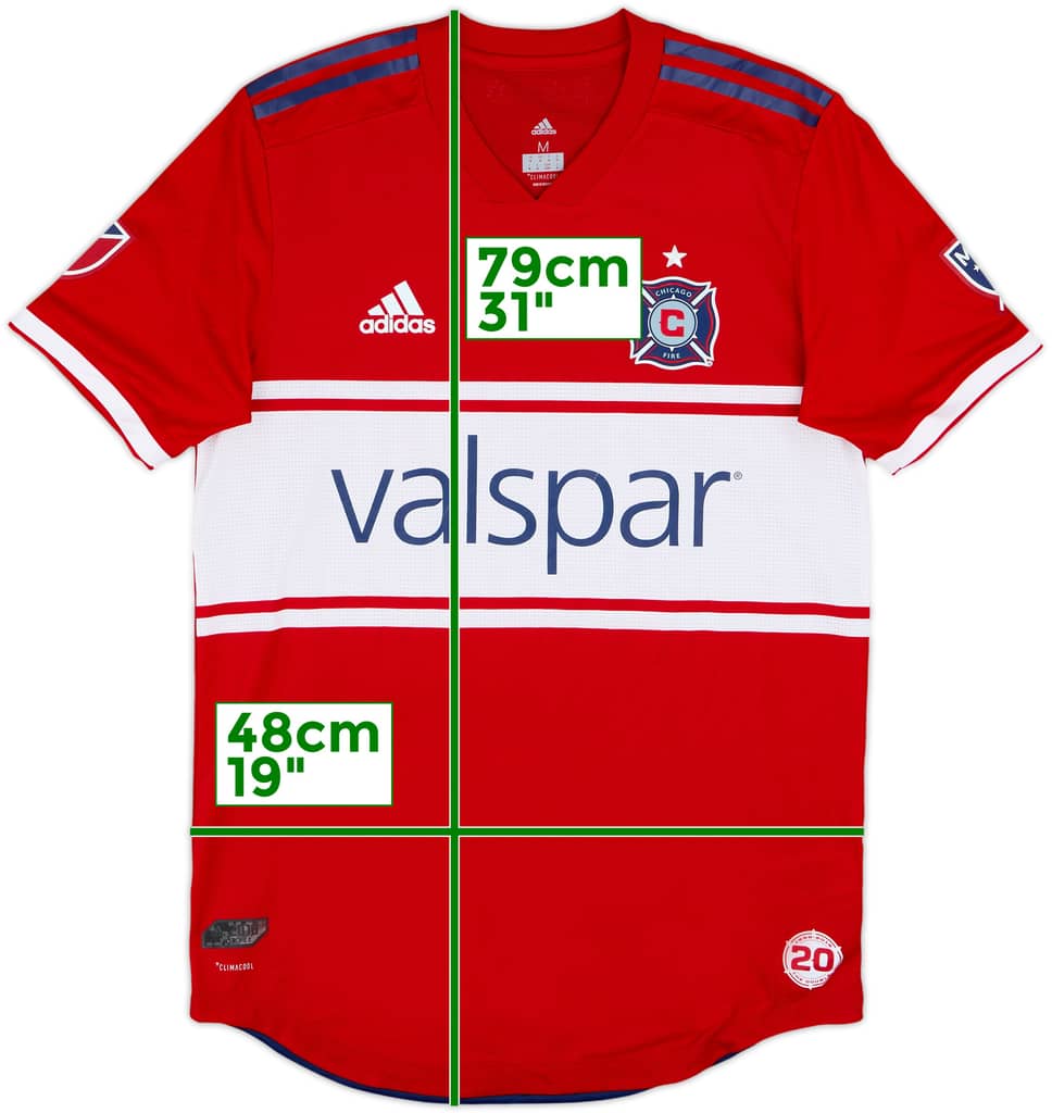 2018 Chicago Fire Authentic Home Shirt - 8/10 - (M)