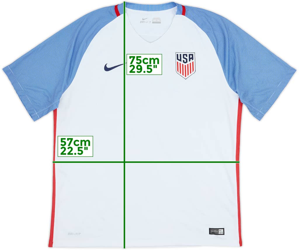 2016-17 USA Home Shirt - 7/10 - (XL)