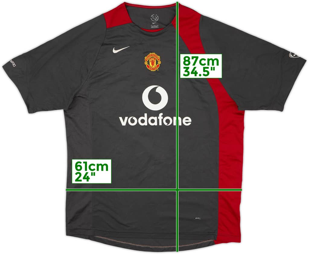 2004-05 Manchester United Nike Training Shirt - 8/10 - (3XL)