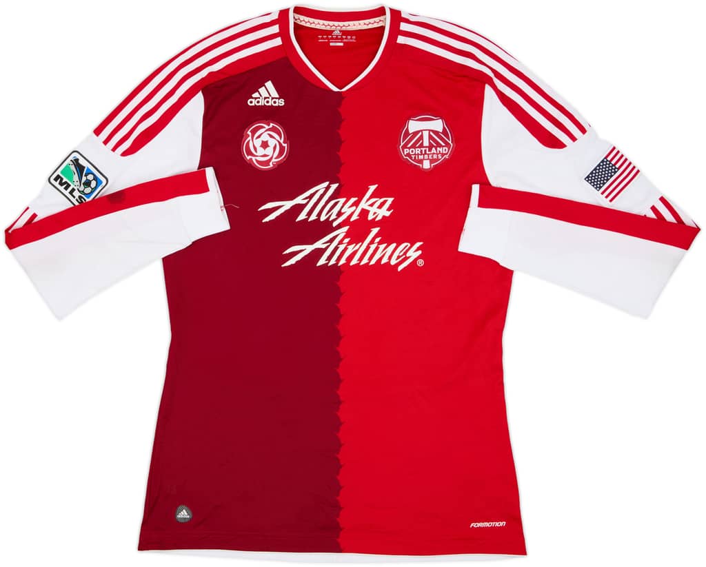 2011-13 Portland Timbers Authentic Away L/S Shirt - 7/10 - (L)