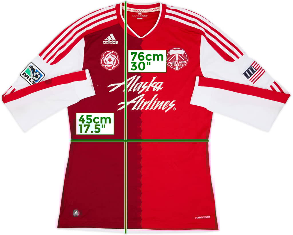 2011-13 Portland Timbers Authentic Away L/S Shirt - 7/10 - (L)