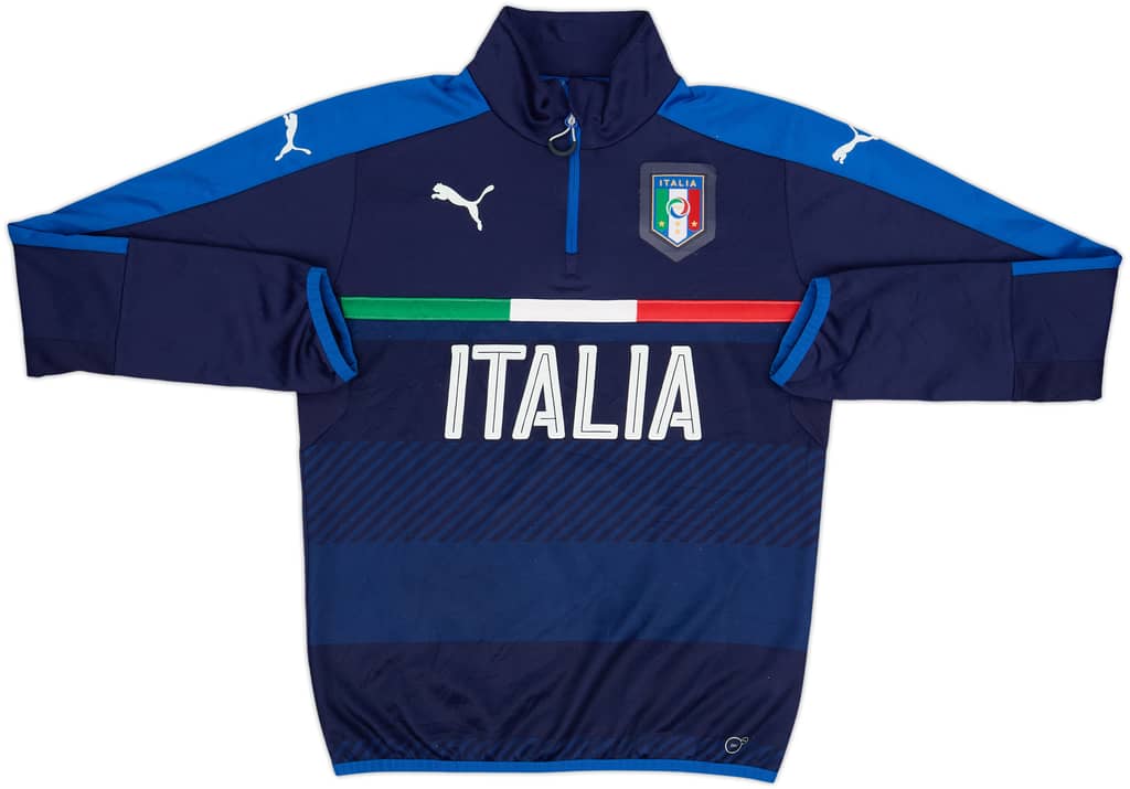 2016-17 Italy Puma 1/4 Zip Drill Top - 8/10 - (S)