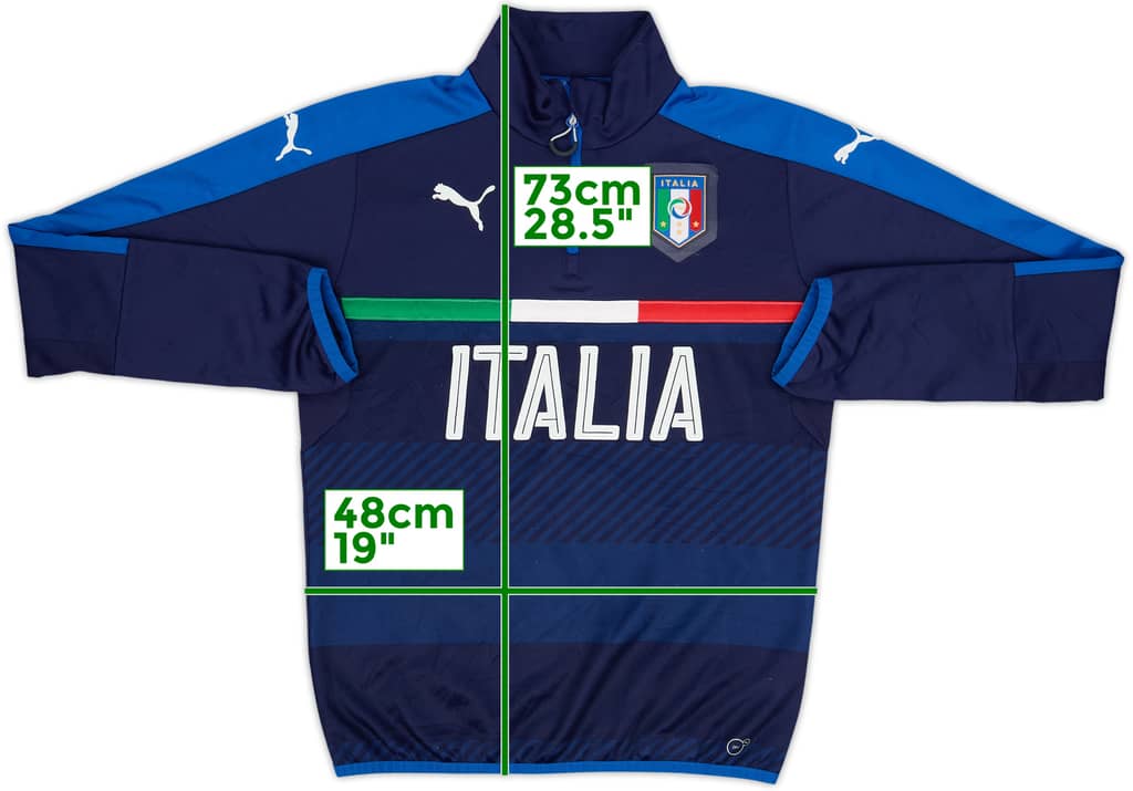 2016-17 Italy Puma 1/4 Zip Drill Top - 8/10 - (S)