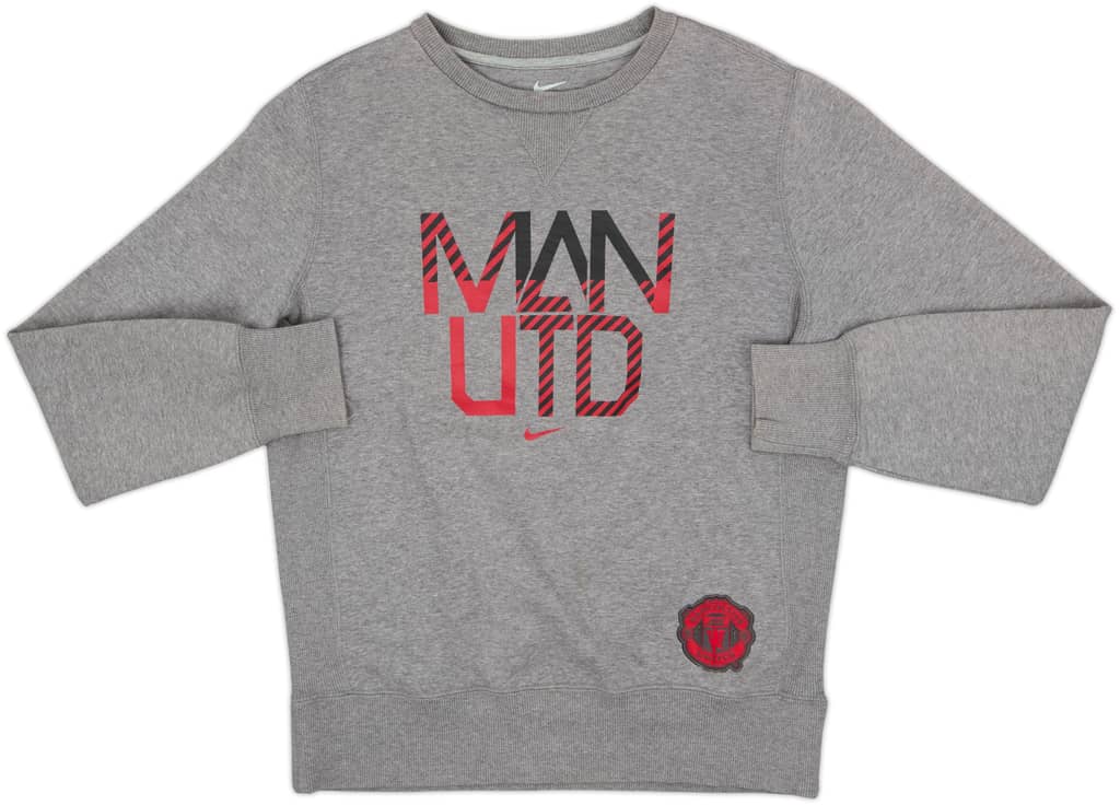 2012-13 Manchester United Nike Sweat Top - 8/10 - (L)