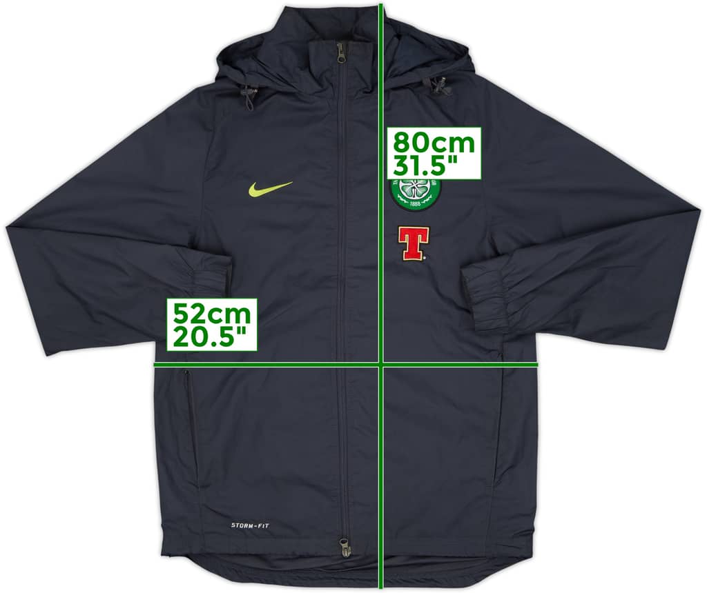 2010-11 Celtic Nike Hooded Rain Jacket - 9/10 - (S)