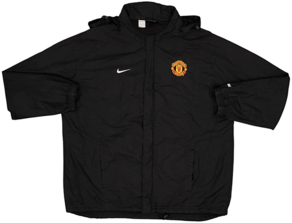 2002-03 Manchester United Nike Hooded Rain Jacket - 9/10 - (L)