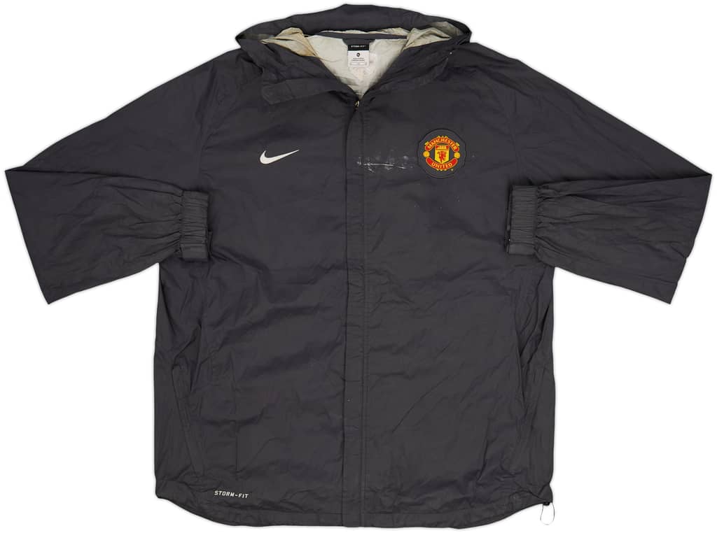 2010-11 Manchester United Nike Hooded Rain Jacket - 5/10 - (XL)