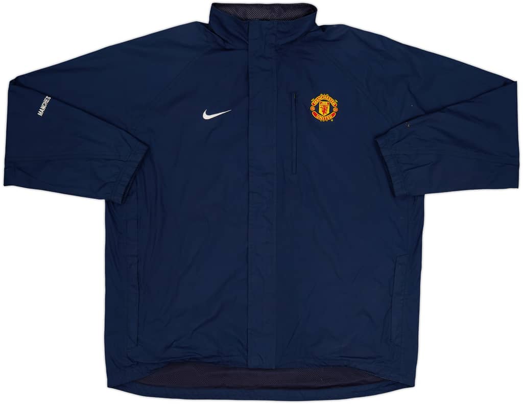 2005-06 Manchester United Nike Hooded Rain Jacket - 8/10 - (XL)