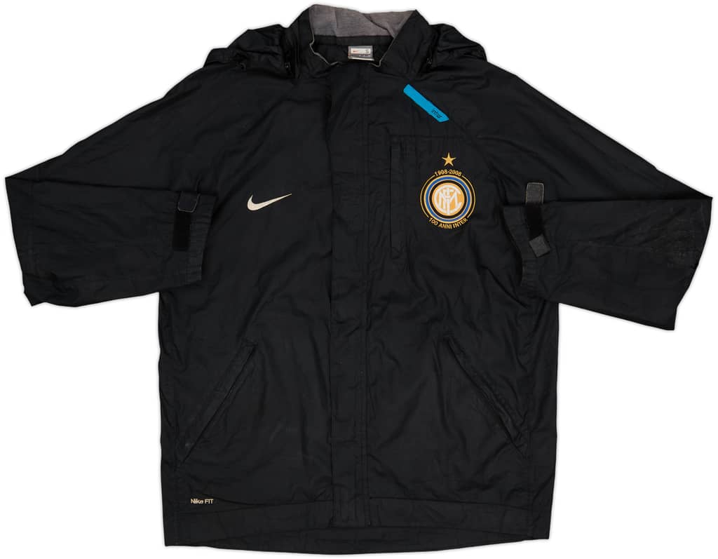 2007-08 Inter Milan Nike Hooded Rain Jacket - 6/10 - (S)