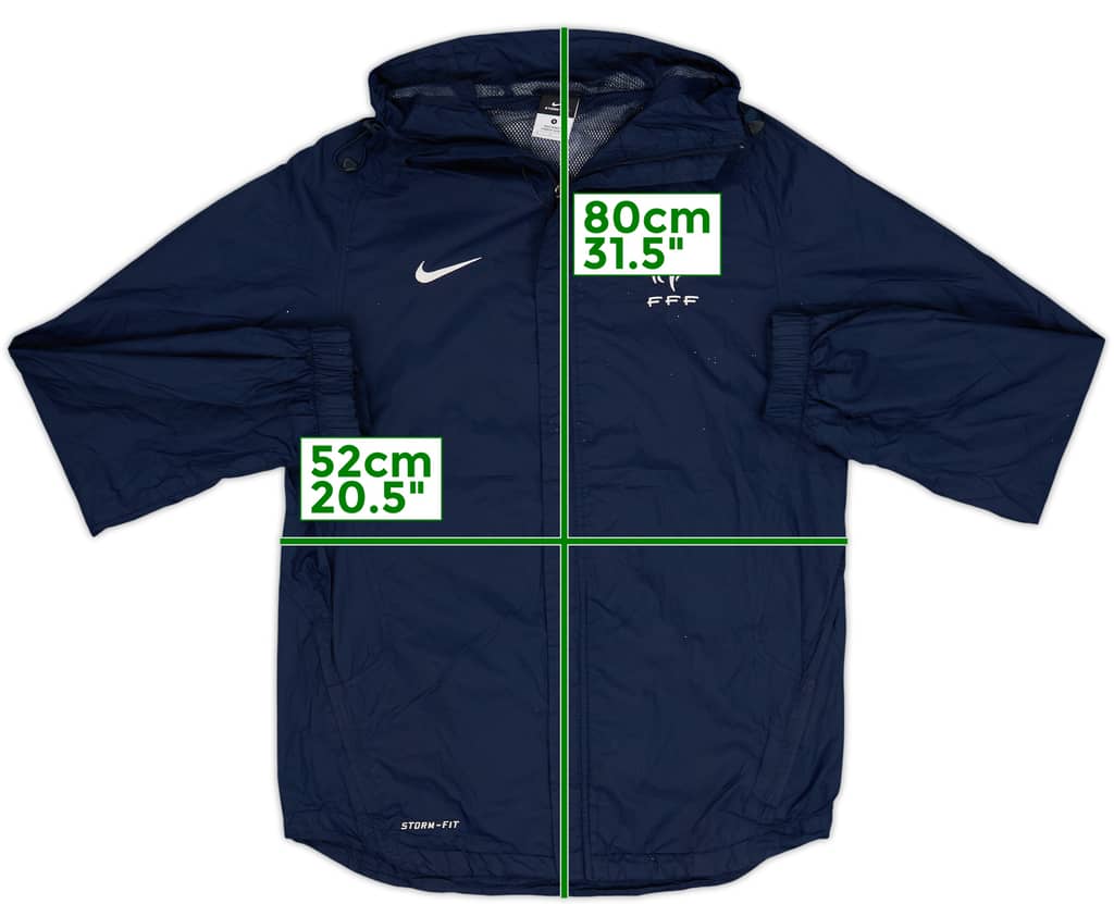 2011-12 France Nike Hooded Rain Jacket - 9/10 - (S)