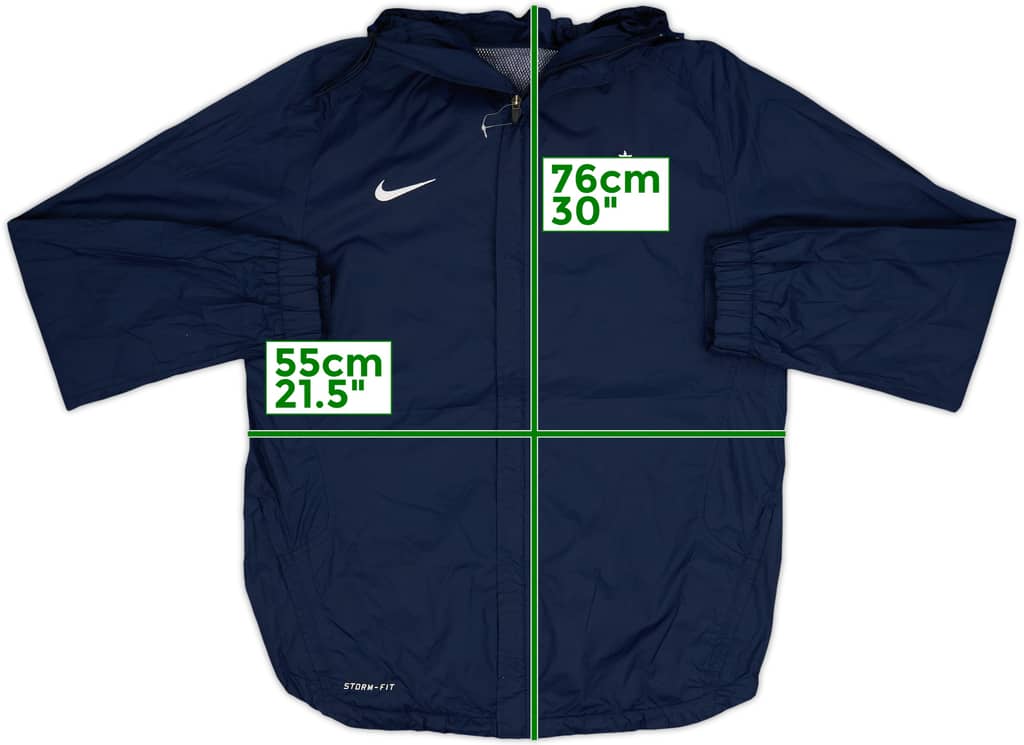 2011-12 France Nike Hooded Rain Jacket - 9/10 - (M)