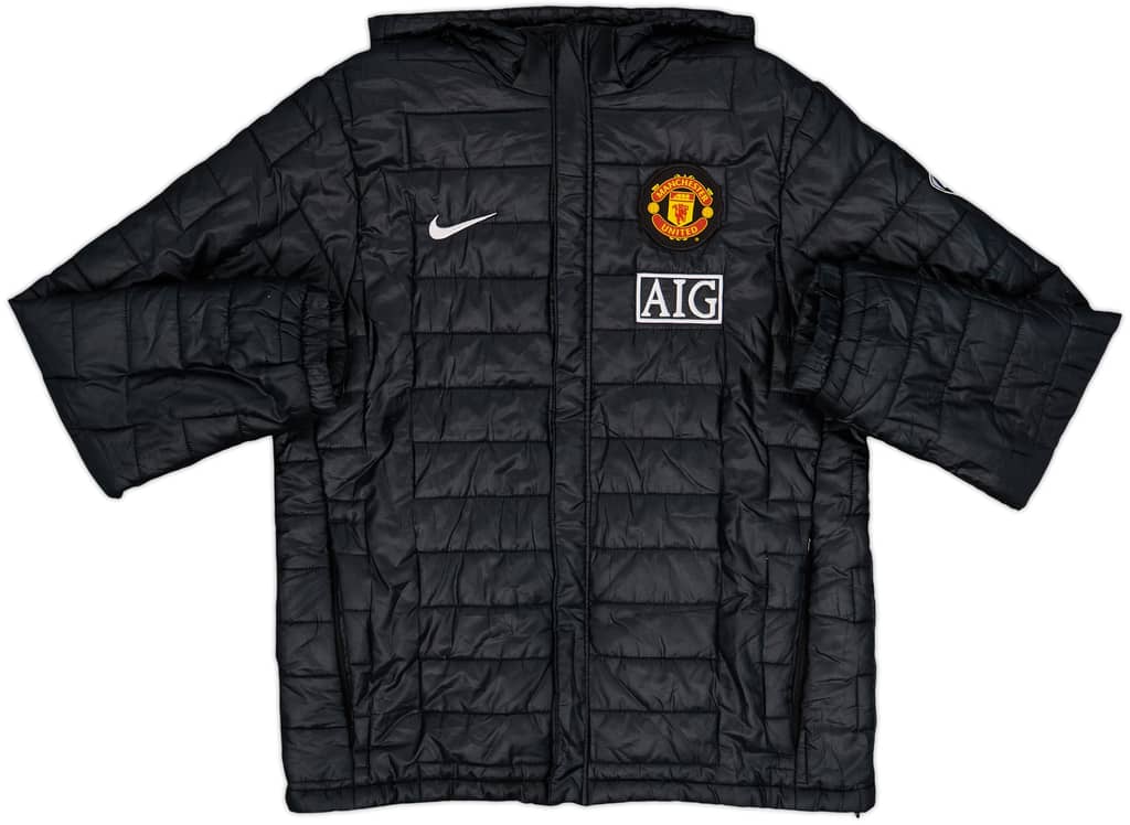 2009-10 Manchester United Nike Padded Bench Coat - 9/10 - (M)