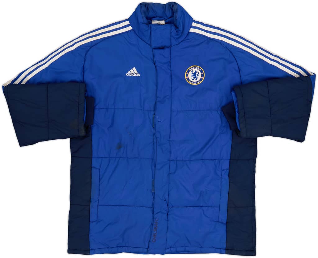 2007-08 Chelsea adidas Padded Bench Coat - 4/10 - (L)