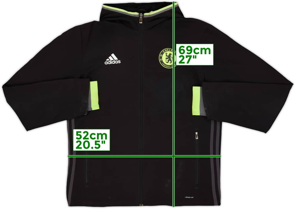 2016-17 Chelsea adidas Hooded Track Jacket - 4/10 - (M)