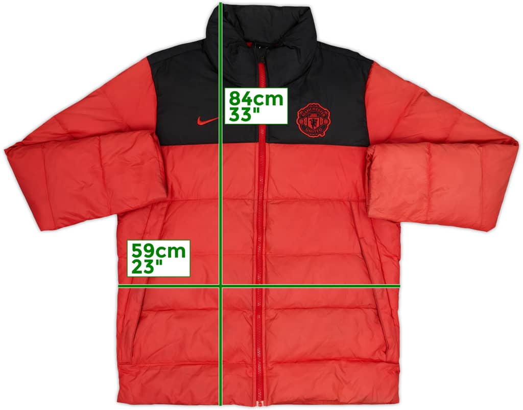 2011-12 Manchester United Nike Padded Bench Coat - 9/10 - (L)