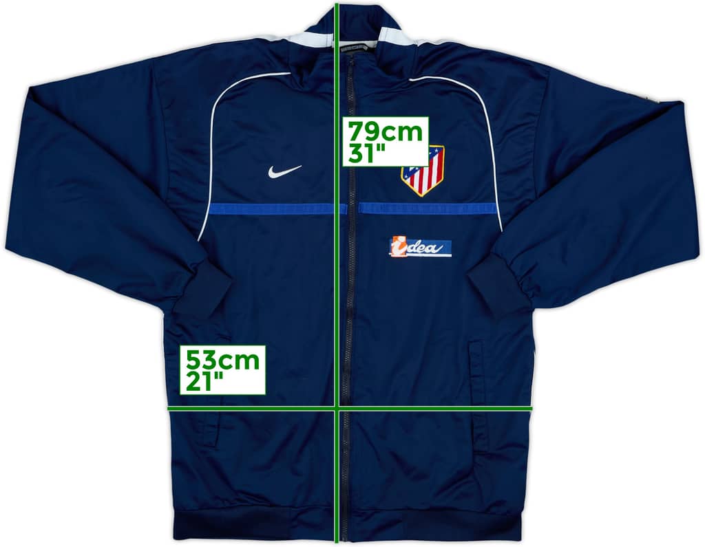 2002-03 Atletico Madrid Nike Track Jacket - 7/10 - (XL)