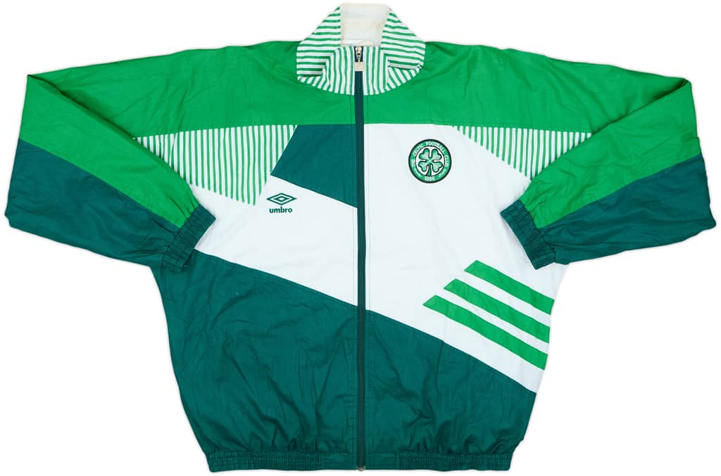 1991-92 Celtic Umbro Track Jacket - 10/10 - (L)
