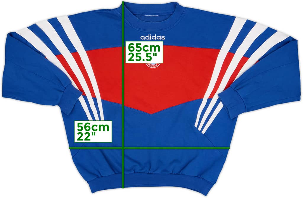 1995-96 Bayern Munich adidas Sweat Top - 8/10 - (M/L)