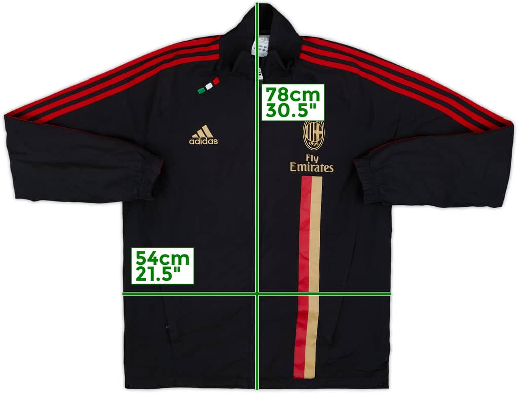 2011-12 AC Milan adidas Track Jacket - 5/10 - (M)
