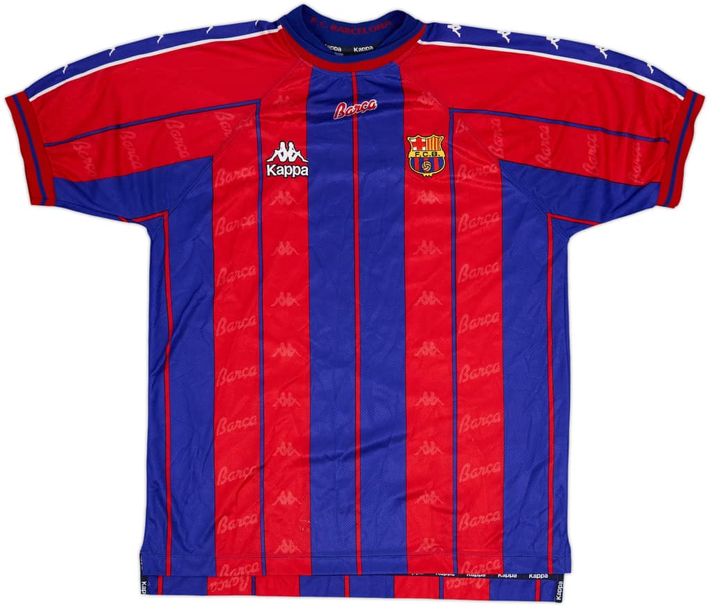 1997-98 Barcelona Home Shirt - 9/10 - (XL)
