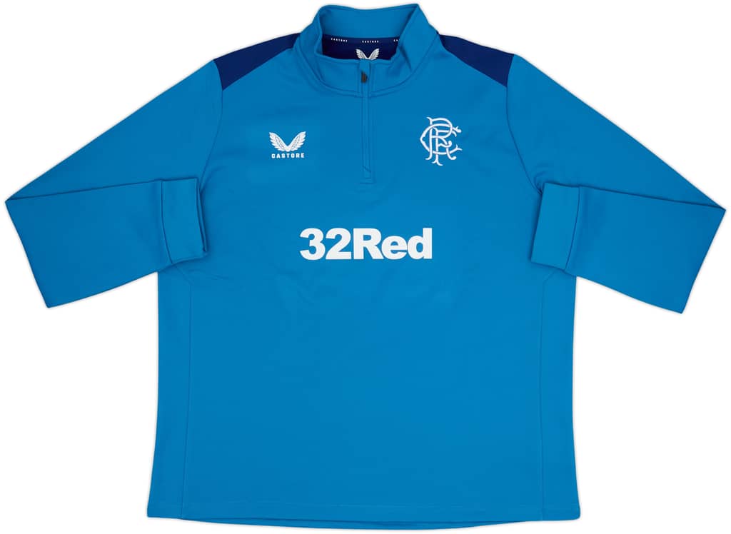 2023-24 Rangers Castore 1/4 Zip Drill Top - 9/10 - (XXL)