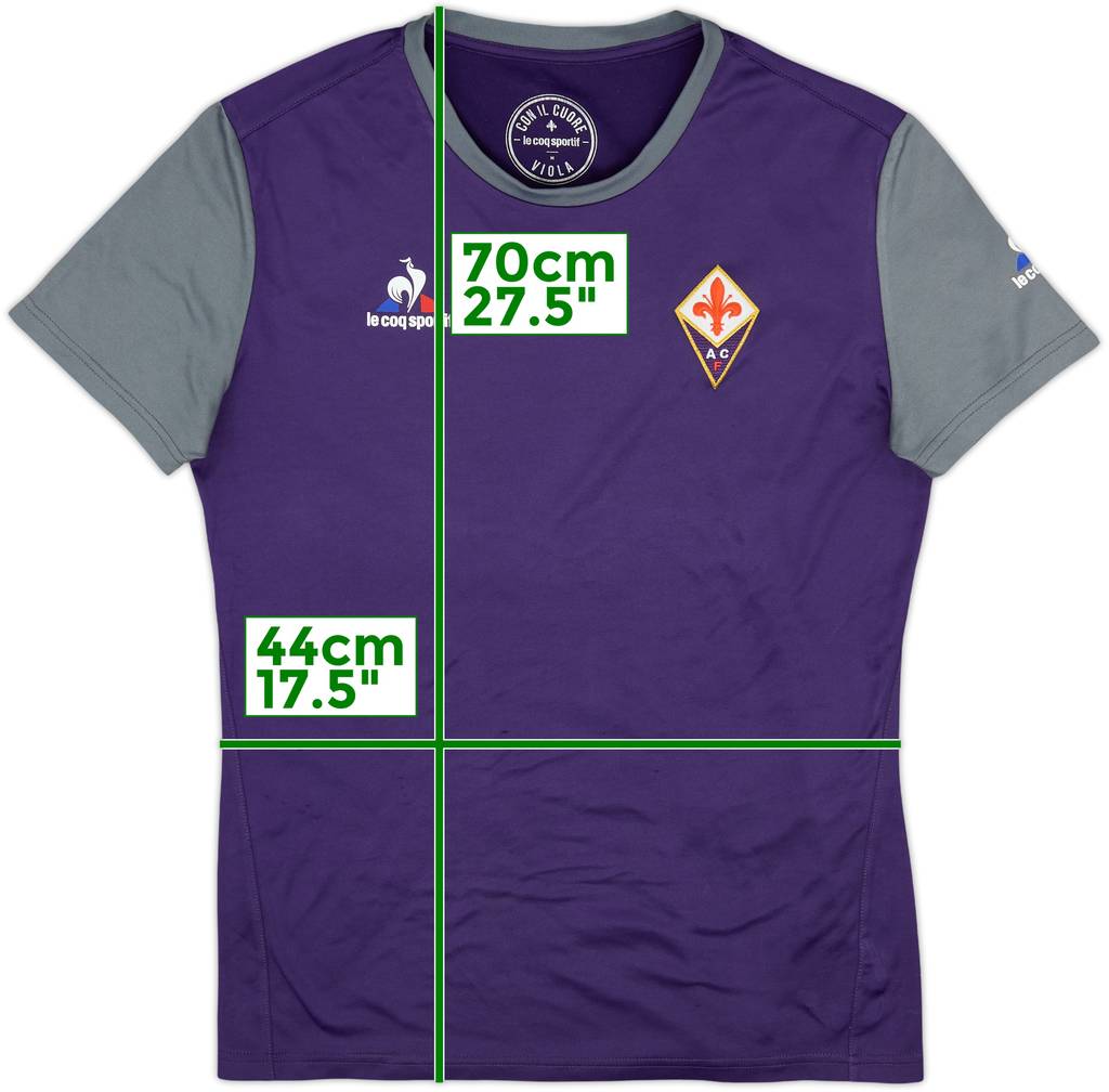 2016-17 Fiorentina Le Coq Sportif Training Shirt - 7/10 - (M)