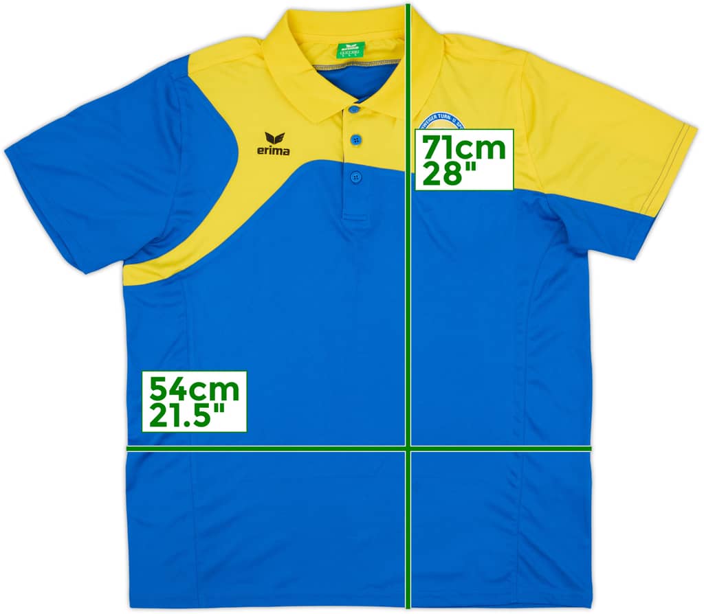 2017-18 Eintracht Braunschweig Erima Polo Shirt - 9/10 - (L)