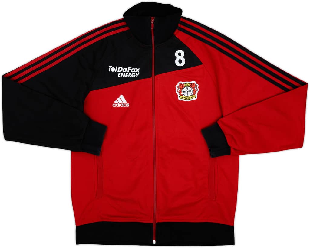 2008-09 Bayer Leverkusen Player Issue adidas Track Jacket #8 (R. Augusto) - 7/10 - (M)