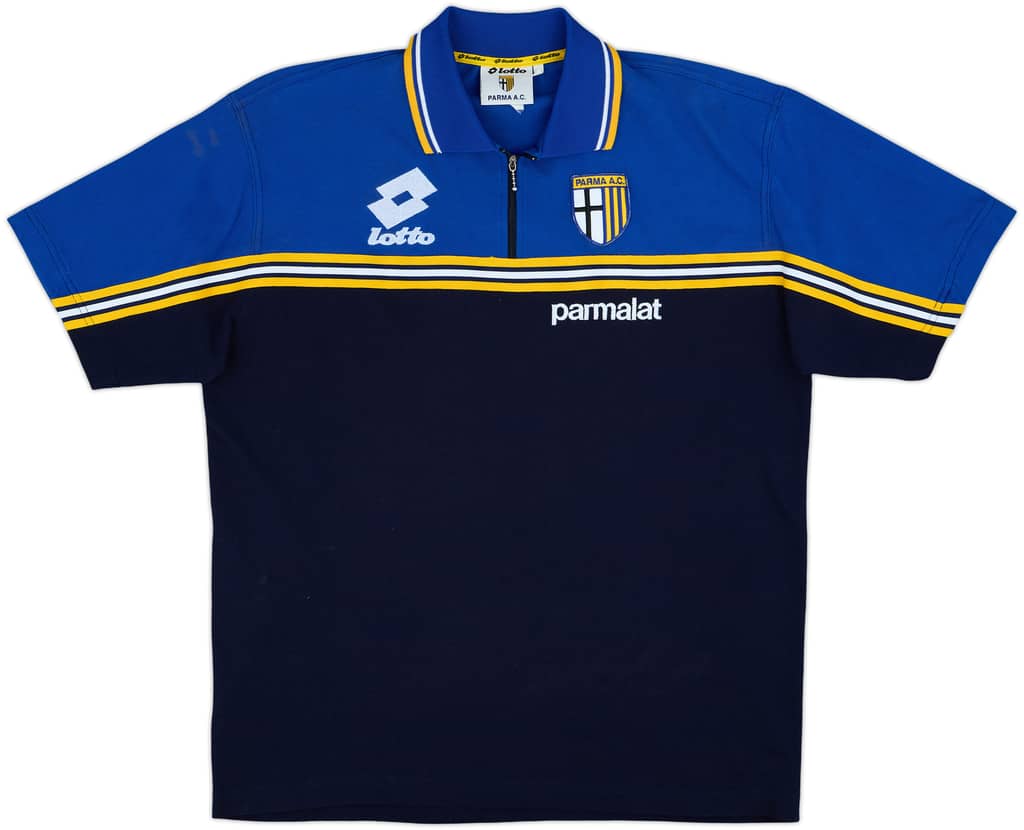 1998-99 Parma Lotto 1/4 Zip Polo Shirt - 7/10 - (XXL)