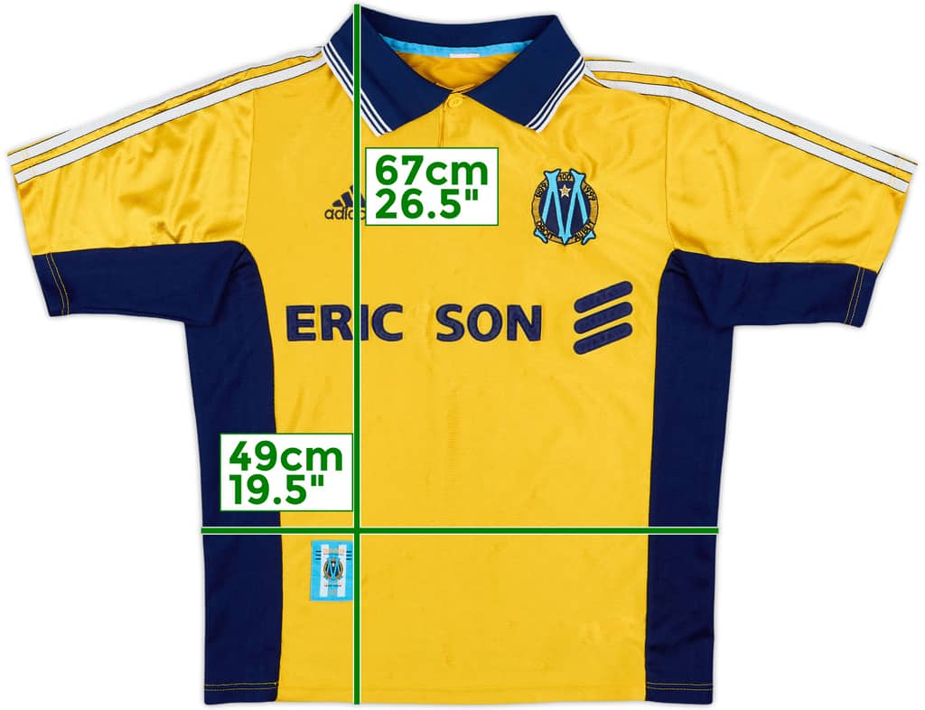 1998-99 Olympique Marseille Third Shirt - 4/10 - (XL.Boys)