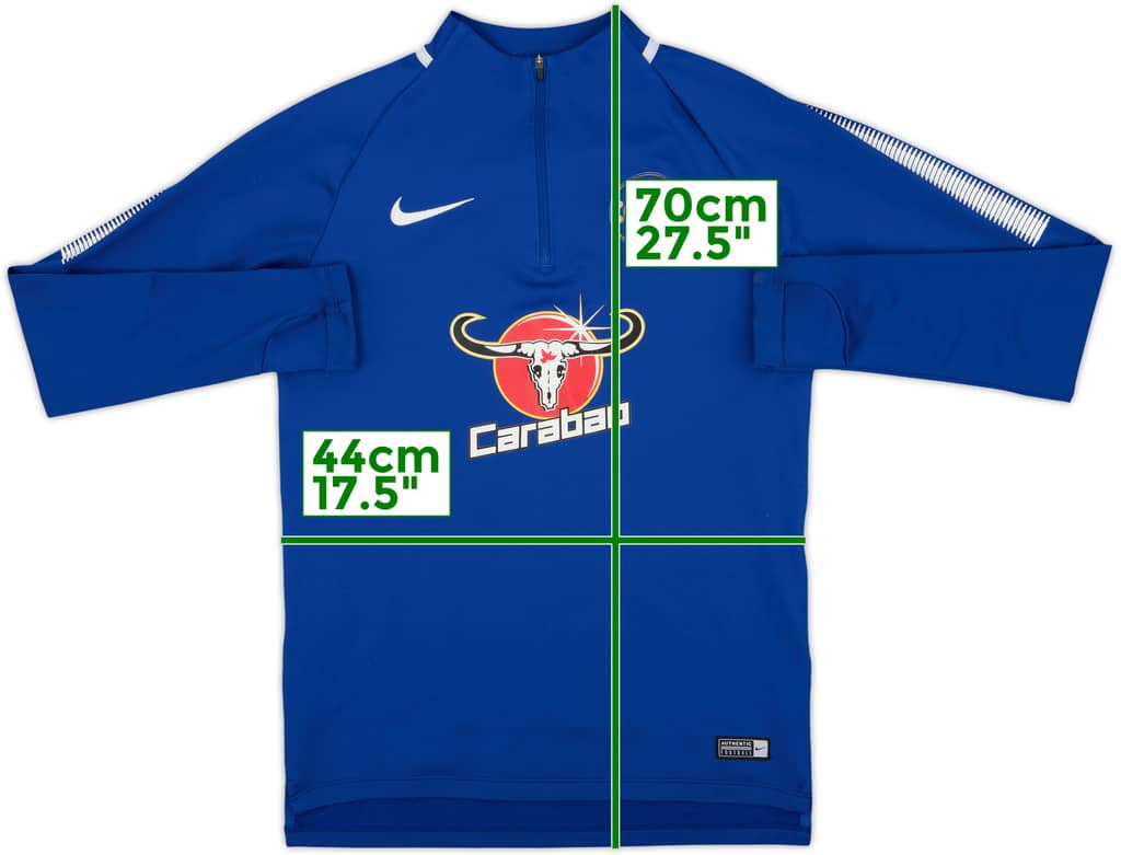 2017-18 Chelsea Nike 1/4 Zip Drill Top - 9/10 - (S)