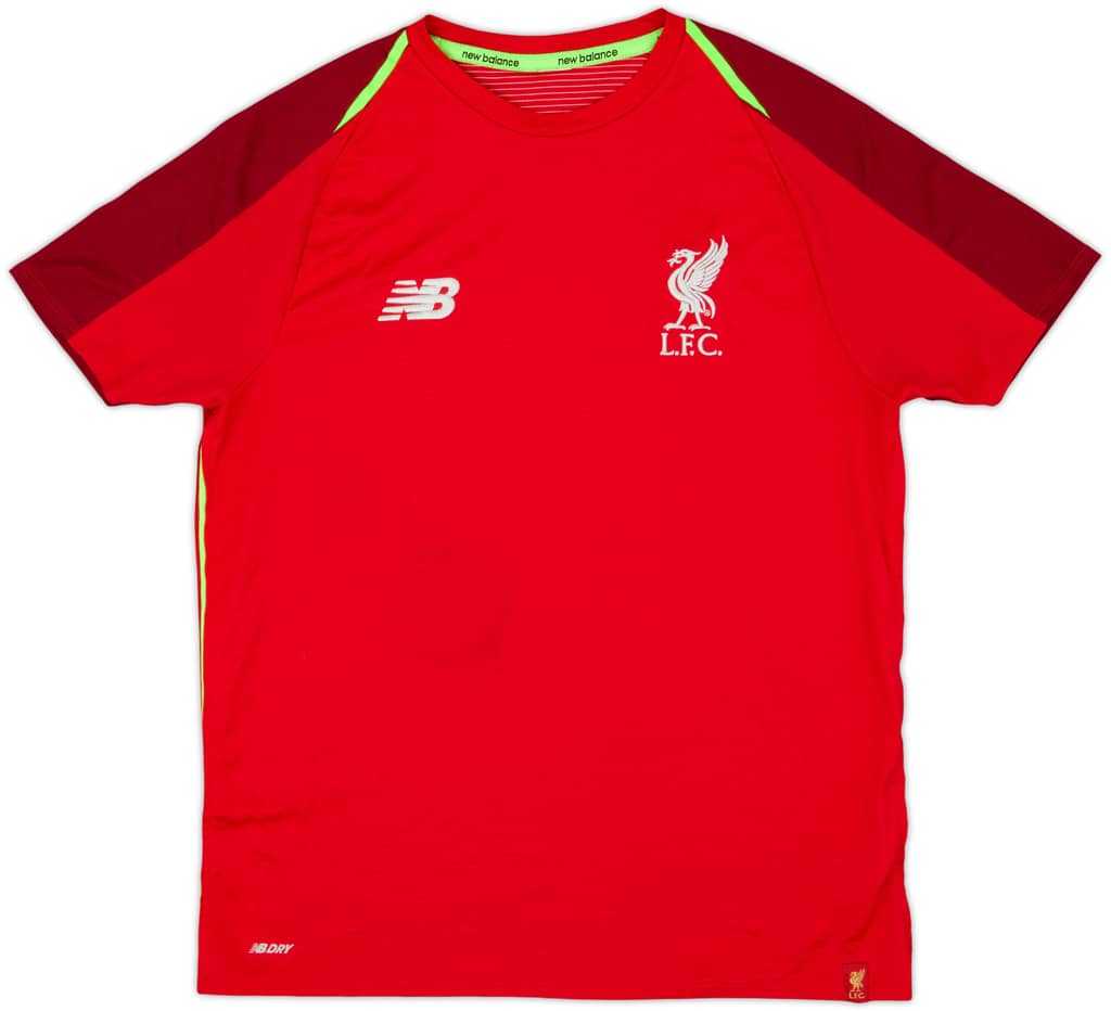 2018-19 Liverpool New Balance Training Shirt - 7/10 - (L.Boys)