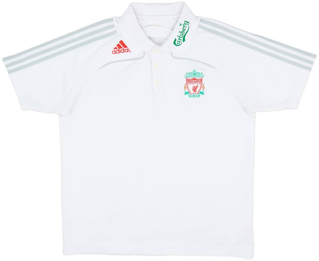 2008-09 Liverpool adidas Polo Shirt - 8/10 - (L)