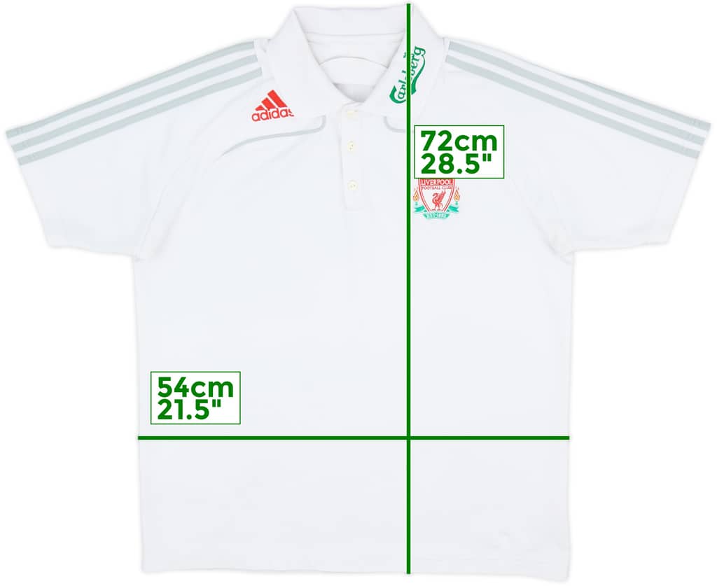 2008-09 Liverpool adidas Polo Shirt - 8/10 - (L)